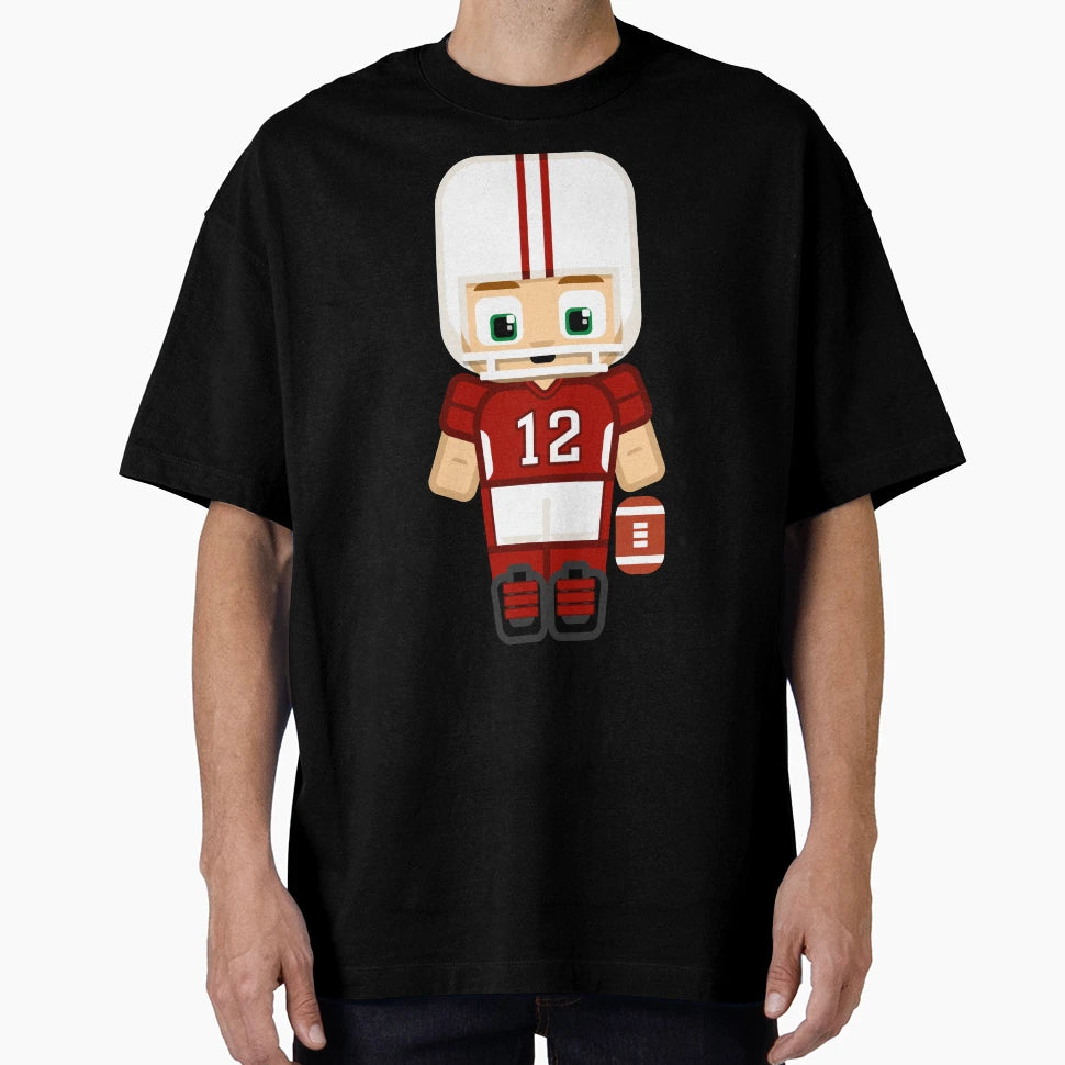 Super Sports Stars American Football Red T-Shirt - Minimalist Print Unisex - T-Shirt, Sweatshirt, Hoodie