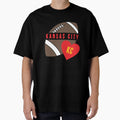 Kansas City Heart Kc Football T-Shirt - Minimalist Print Men Women - T-Shirt, Sweatshirt, Hoodie