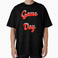 Red And White Game Day T-Shirt - Custom Art Print Men Women - T-Shirt, Sweatshirt, Hoodie
