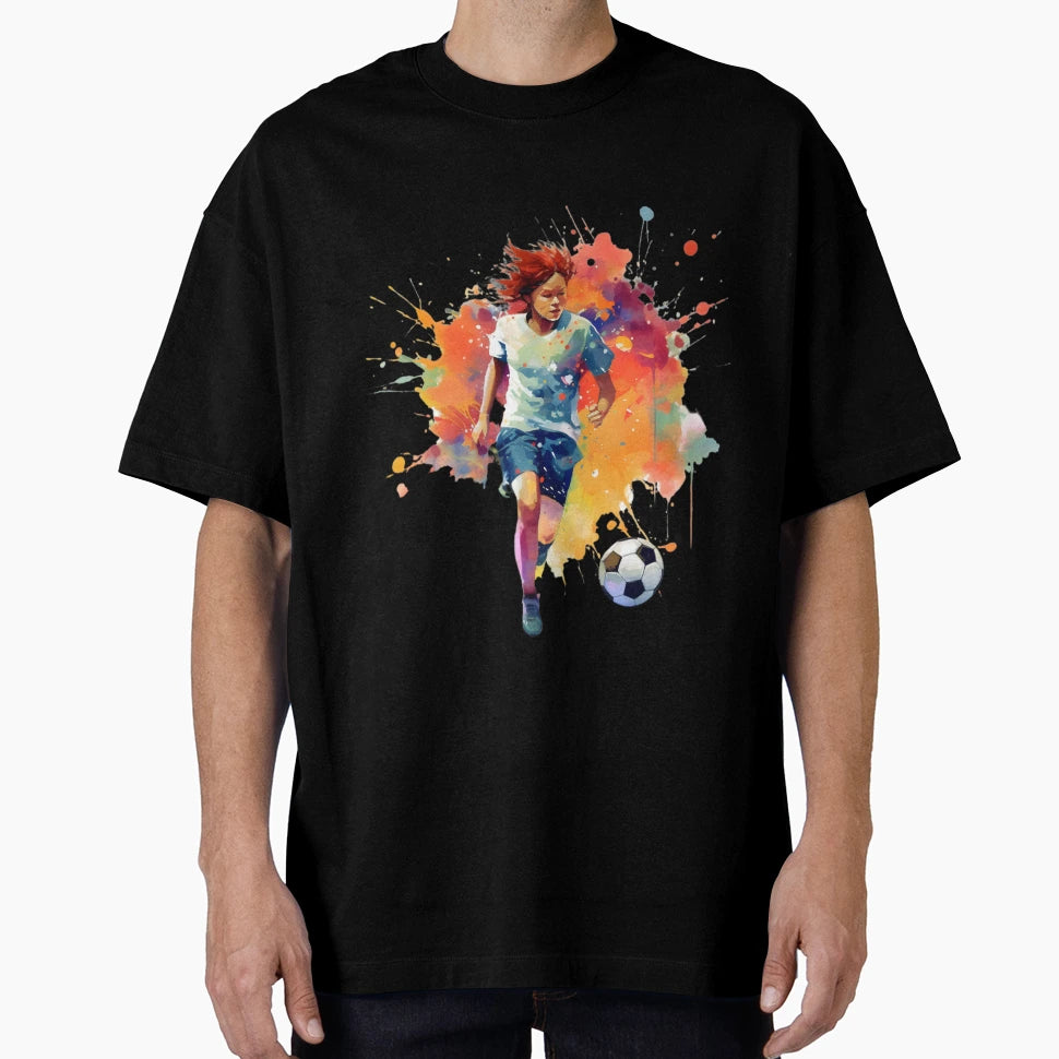 Playing Soccer Football T-Shirt - Unique Graphic for Adults - T-Shirt, Sweatshirt, Hoodie