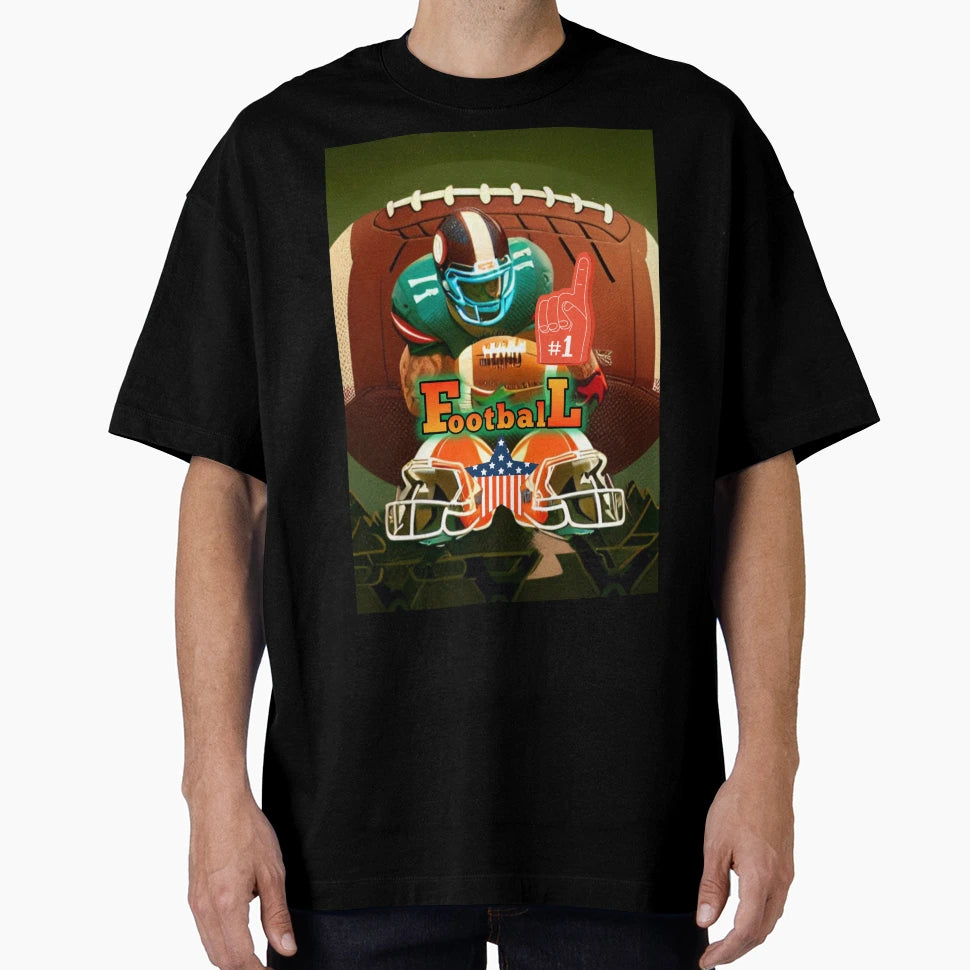 Generic American Football Lover Logo T-Shirt - Graphic Print Unisex - T-Shirt, Sweatshirt, Hoodie