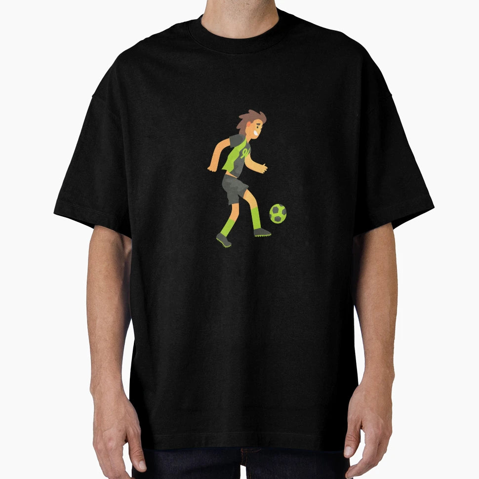 Football Player Running Ball T-Shirt - Casual Everyday Wear for Adults - T-Shirt, Sweatshirt, Hoodie