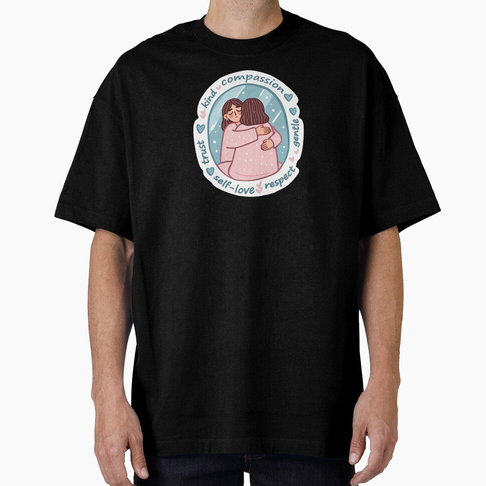 Compassion kind gentle respect self-love trust by - Adult & Kids T-Shirts, Sweatshirts & Hoodies apparel design preview 1