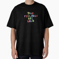 Your feelings are valid- positive mental health quote - Adult & Kids T-Shirts, Sweatshirts & Hoodies apparel design preview 1