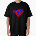 Hero Heroine Superhero Initials Q T-Shirt - Aesthetic Graphic Men Women - T-Shirt, Sweatshirt, Hoodie