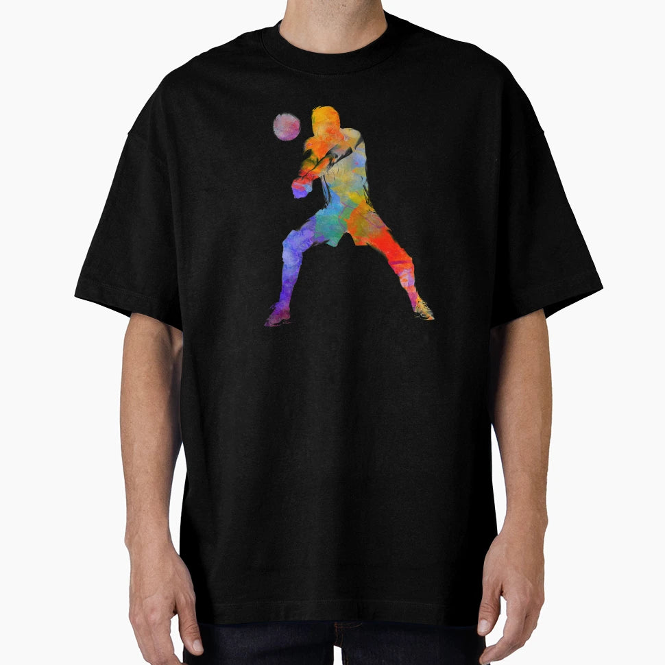 Volley Ball Player 02 Watercolor T-Shirt - Minimalist Print Men Women - T-Shirt, Sweatshirt, Hoodie