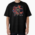 American Football Vs Soccer Vs Badge T-Shirt - Trendy Graphic Unisex - T-Shirt, Sweatshirt, Hoodie