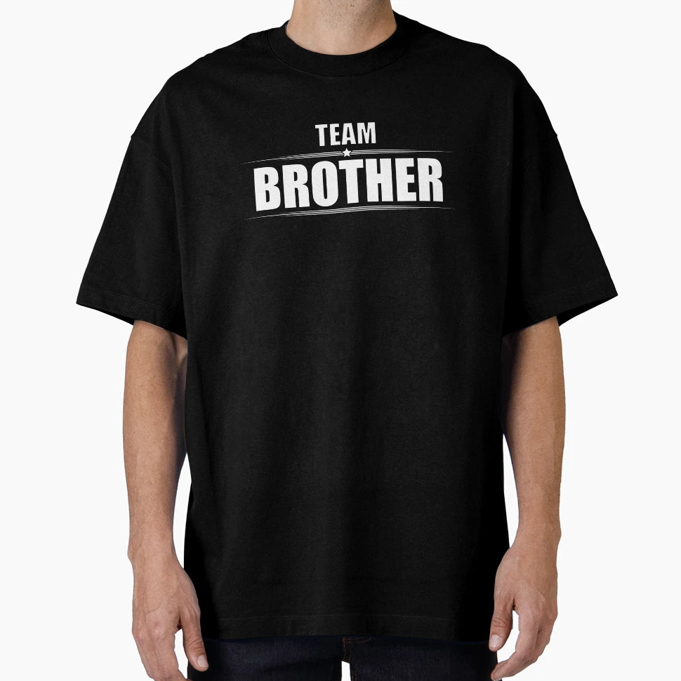 Team Brother T-Shirt - Minimalist Print Unisex - T-Shirt, Sweatshirt, Hoodie