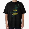 I Love Football Dynamic Player T-Shirt - Custom Art Print for Adults - T-Shirt, Sweatshirt, Hoodie