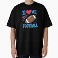 I Ove Football T-Shirt - Aesthetic Graphic Men Women - T-Shirt, Sweatshirt, Hoodie