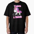 Fitness girl, barbell unicorn, tattoos and barbells - Adult & Kids T-Shirts, Sweatshirts & Hoodies apparel design preview 1