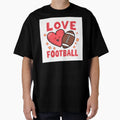 Love Football T-Shirt - Minimalist Print for Adults - T-Shirt, Sweatshirt, Hoodie