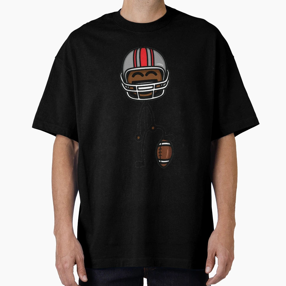 Football Player T-Shirt - Novelty Apparel for Adults - T-Shirt, Sweatshirt, Hoodie