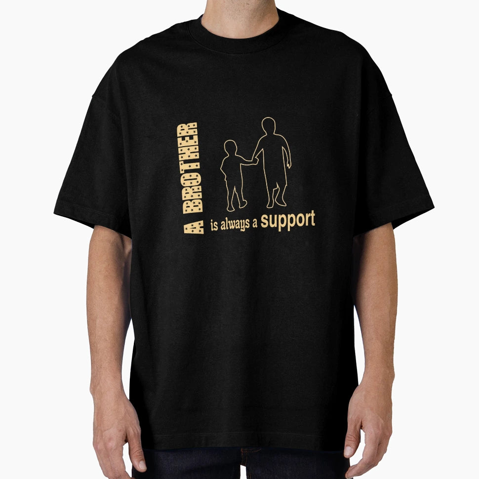 Brother Support T-Shirt - Minimalist Print Unisex - T-Shirt, Sweatshirt, Hoodie
