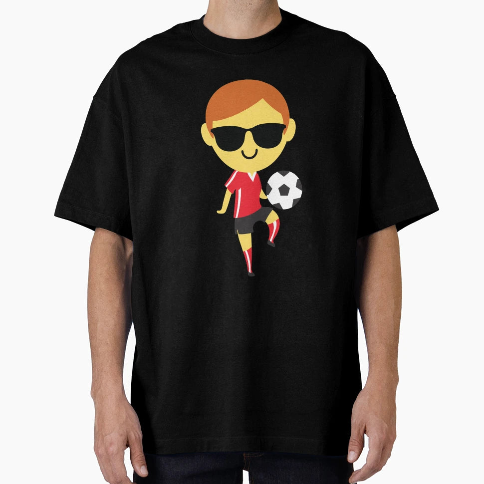 Soccer Emoji T-Shirt - Aesthetic Graphic for Adults - T-Shirt, Sweatshirt, Hoodie