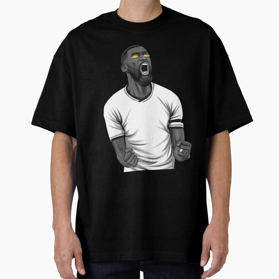 Antonio Rudiger Black and White Version. by Aldduardo - Adult & Kids T-Shirts, Sweatshirts & Hoodies apparel design preview 1