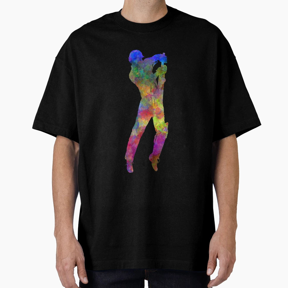 Cricket Player Batsman Silhouette 05 T-Shirt - Aesthetic Graphic Unisex - T-Shirt, Sweatshirt, Hoodie