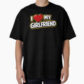 I Love My Girlfriend Bold Typography T-Shirt - Trendy Graphic Men Women - T-Shirt, Sweatshirt, Hoodie