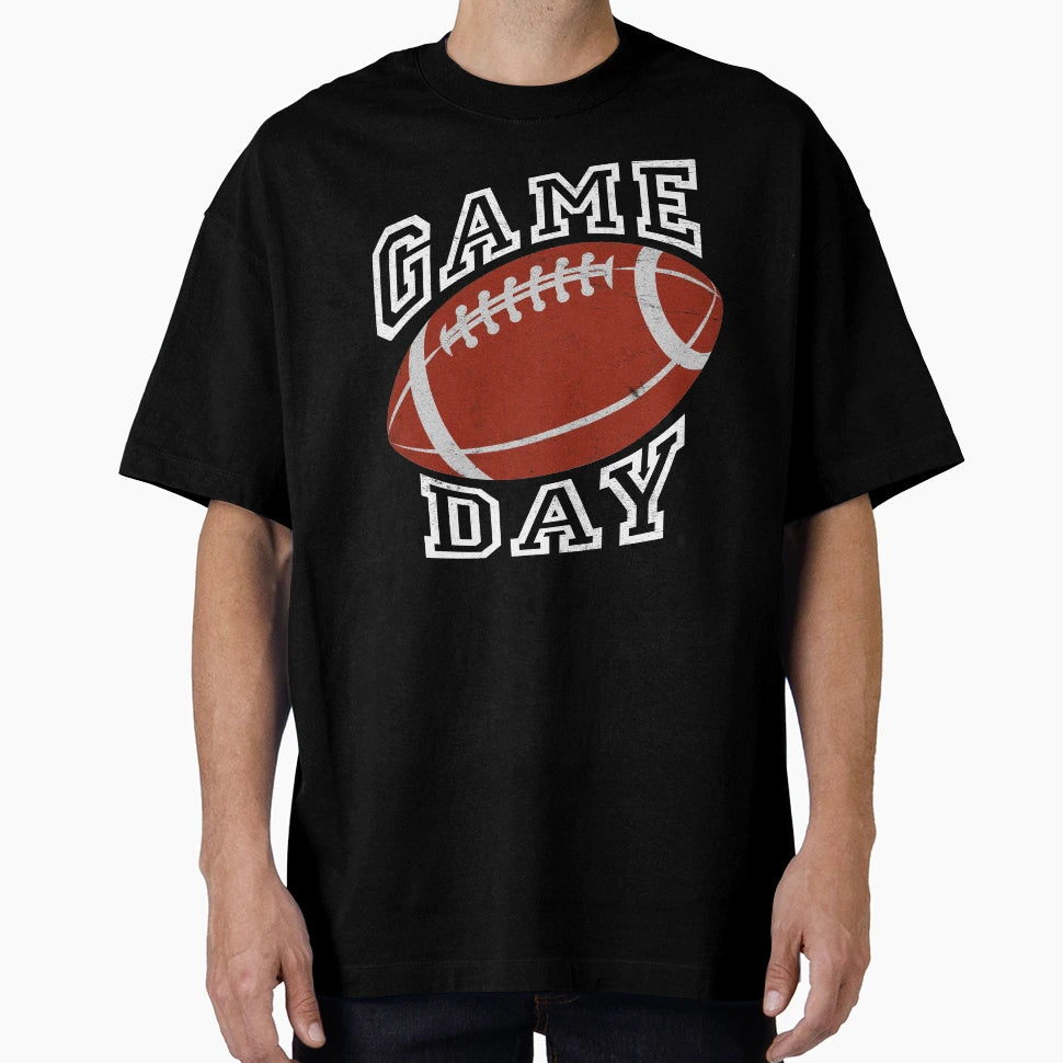 American Football Game Day Ball T-Shirt - Trendy Graphic for Adults - T-Shirt, Sweatshirt, Hoodie