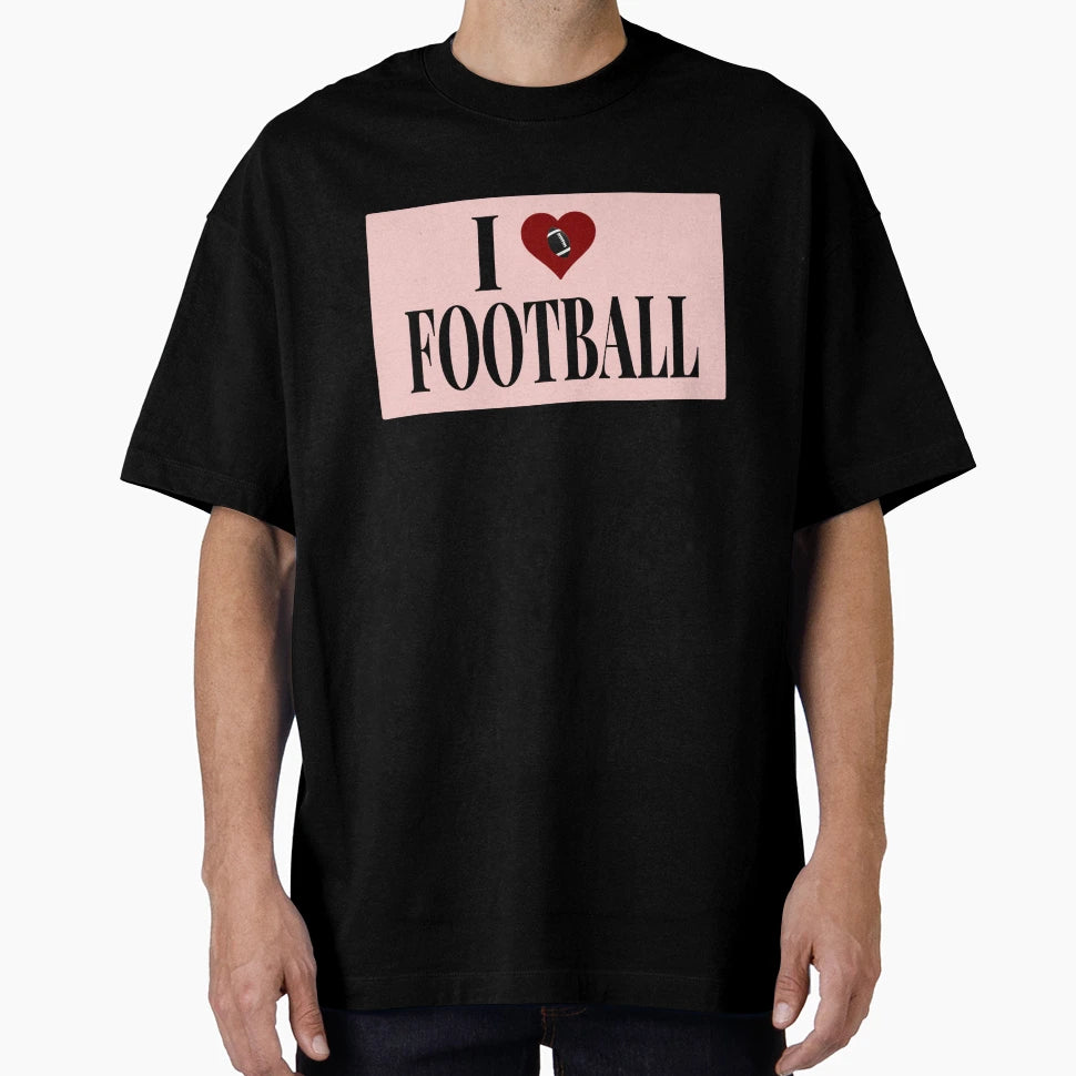 I Heart Football T-Shirt - Trendy Graphic Men Women - T-Shirt, Sweatshirt, Hoodie