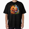 Pumpkin Football Halloween Fall Sports T-Shirt - Unique Graphic Unisex - T-Shirt, Sweatshirt, Hoodie