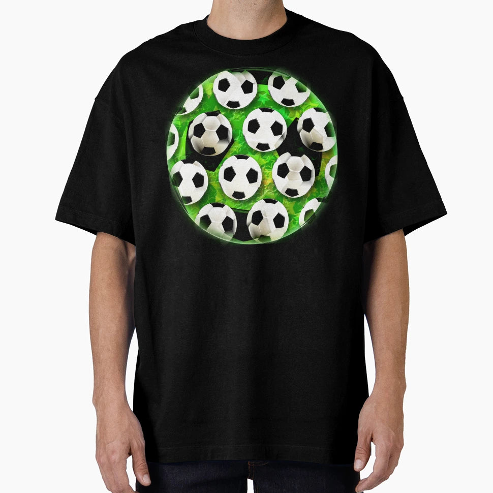 Soccer Ball Football Pattern T-Shirt - Trendy Graphic Unisex - T-Shirt, Sweatshirt, Hoodie