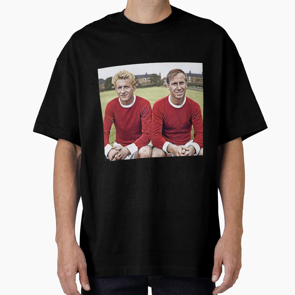 Denis Law Bobby Charlton T-Shirt - Trendy Graphic Men Women - T-Shirt, Sweatshirt, Hoodie