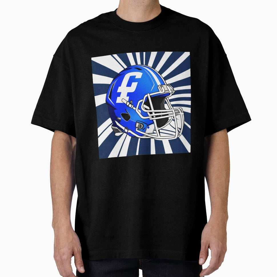 Gridiron Striped Helmet Background T-Shirt - Novelty Apparel Unisex - T-Shirt, Sweatshirt, Hoodie