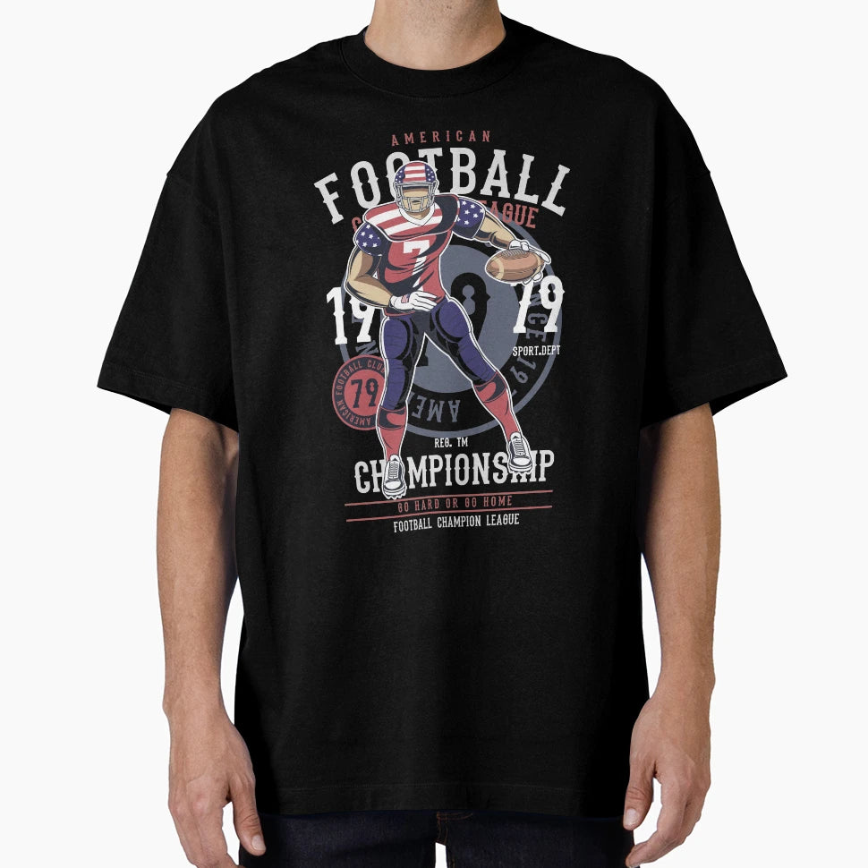American Football Player T-Shirt - Graphic Print for Adults - T-Shirt, Sweatshirt, Hoodie