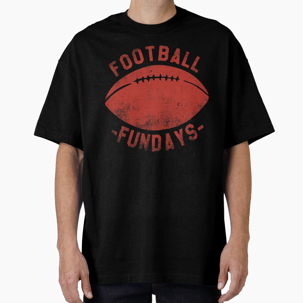 Football Fundays Sunday Funday T-Shirt - Minimalist Print Men Women - T-Shirt, Sweatshirt, Hoodie