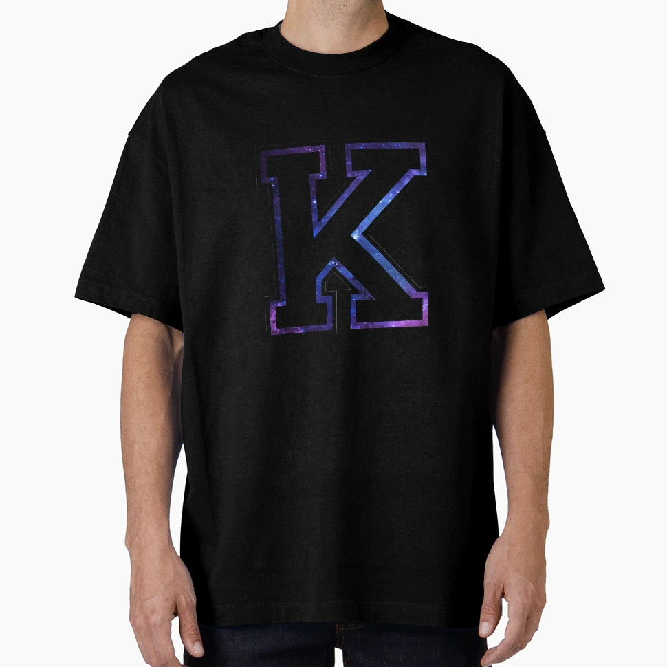 K Varsity Letter T-Shirt - Aesthetic Graphic Unisex - T-Shirt, Sweatshirt, Hoodie