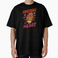 Football Is My Heart Sports Game T-Shirt - Unique Graphic Men Women - T-Shirt, Sweatshirt, Hoodie