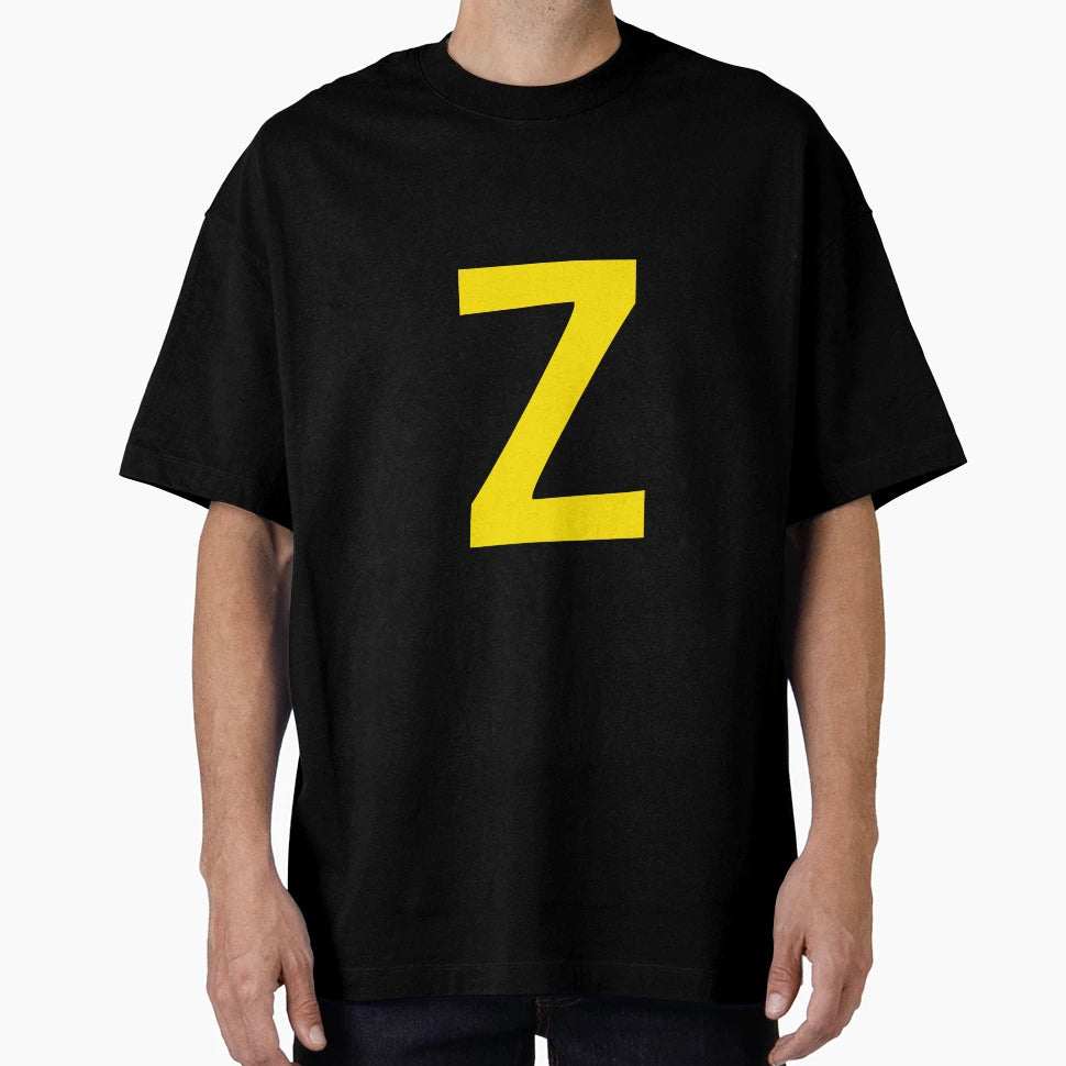 Yellow Color Letter Z T-Shirt - Trendy Graphic Unisex - T-Shirt, Sweatshirt, Hoodie