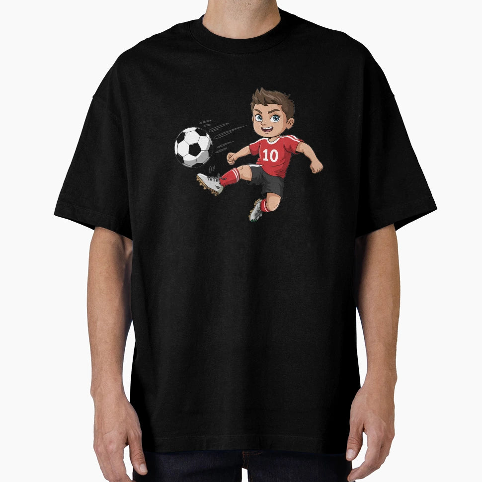 Kicking Soccer Ball T-Shirt - Fun Novelty Design Men Women - T-Shirt, Sweatshirt, Hoodie