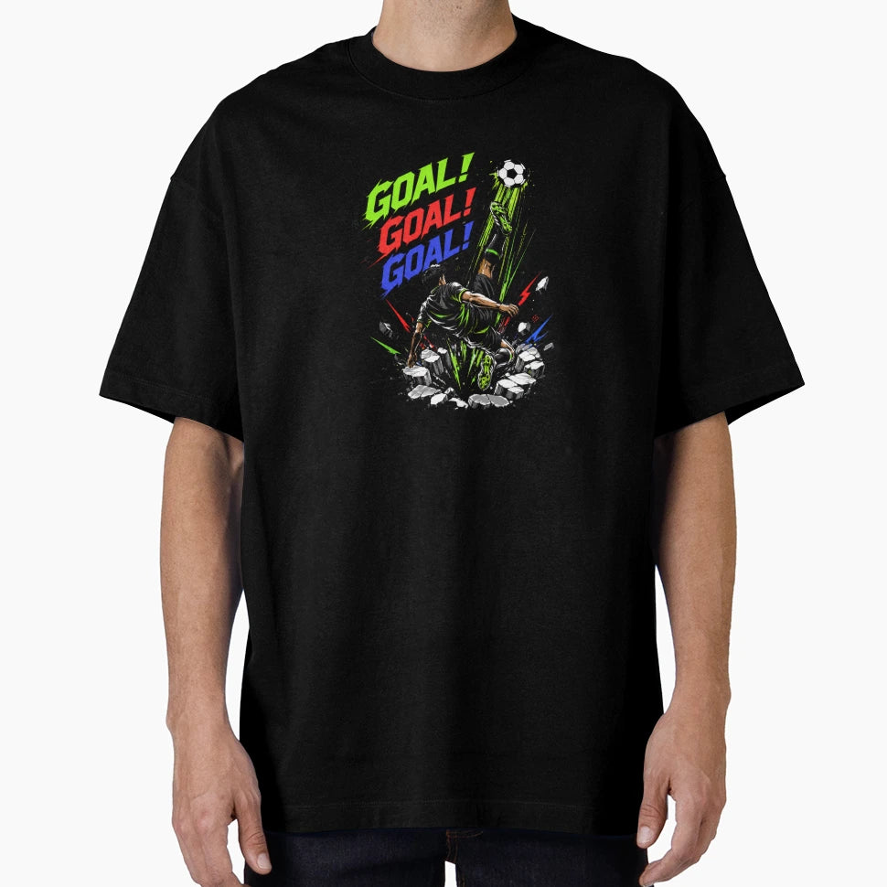 Soccer Power Kick Goal Explosion T-Shirt - Novelty Apparel for Adults - T-Shirt, Sweatshirt, Hoodie