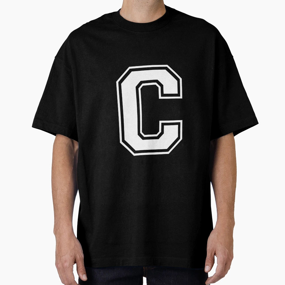 Letter C White T-Shirt - Streetwear Style Unisex - T-Shirt, Sweatshirt, Hoodie