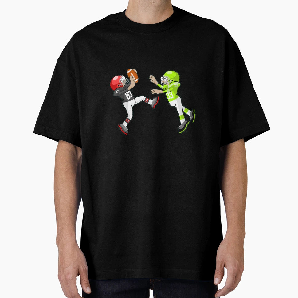 American Football Cartoon 7 41 T-Shirt - Custom Art Print Unisex - T-Shirt, Sweatshirt, Hoodie