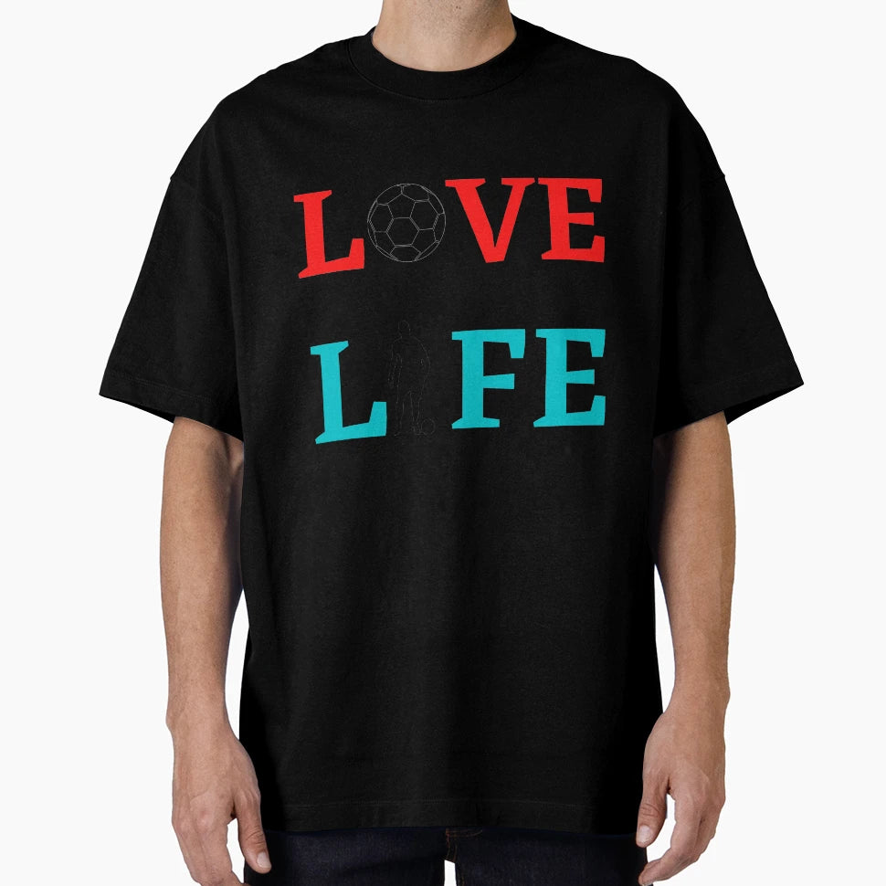 Love Football T-Shirt - Fun Novelty Design for Adults - T-Shirt, Sweatshirt, Hoodie