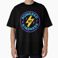 Powered by Kindness Lightning Bolt Retro Graphic - Adult & Kids T-Shirts, Sweatshirts & Hoodies apparel design preview 1