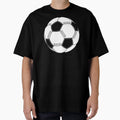 Soccer Ball Black And White T-Shirt - Minimalist Print for Adults - T-Shirt, Sweatshirt, Hoodie
