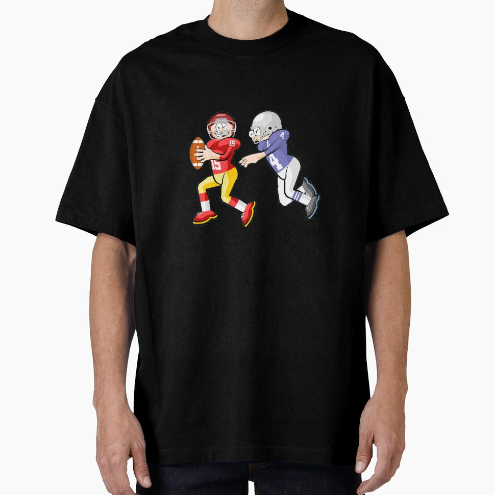 American Football Cartoon 1 41 T-Shirt - Streetwear Style for Adults - T-Shirt, Sweatshirt, Hoodie