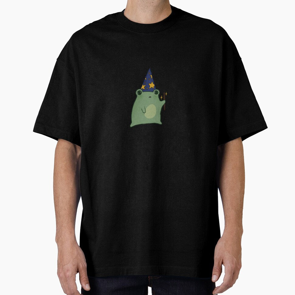 Frog wizard with wand by Lauren G - Adult & Kids T-Shirts, Sweatshirts & Hoodies apparel design preview 1