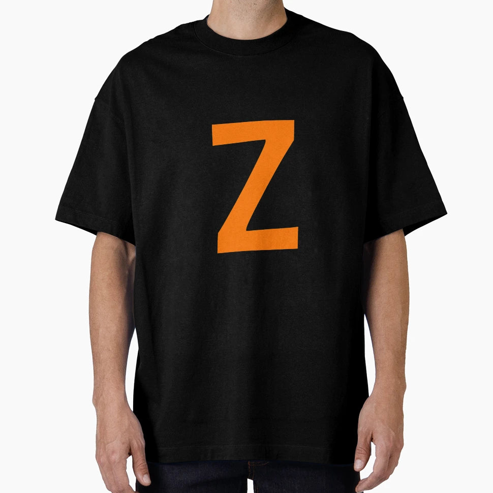 Orange Color Letter Z T-Shirt - Casual Everyday Wear for Adults - T-Shirt, Sweatshirt, Hoodie