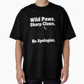 Wild Paws Sharp Claws Typography Quote by Paw Sketch - Adult & Kids T-Shirts, Sweatshirts & Hoodies apparel design preview 1
