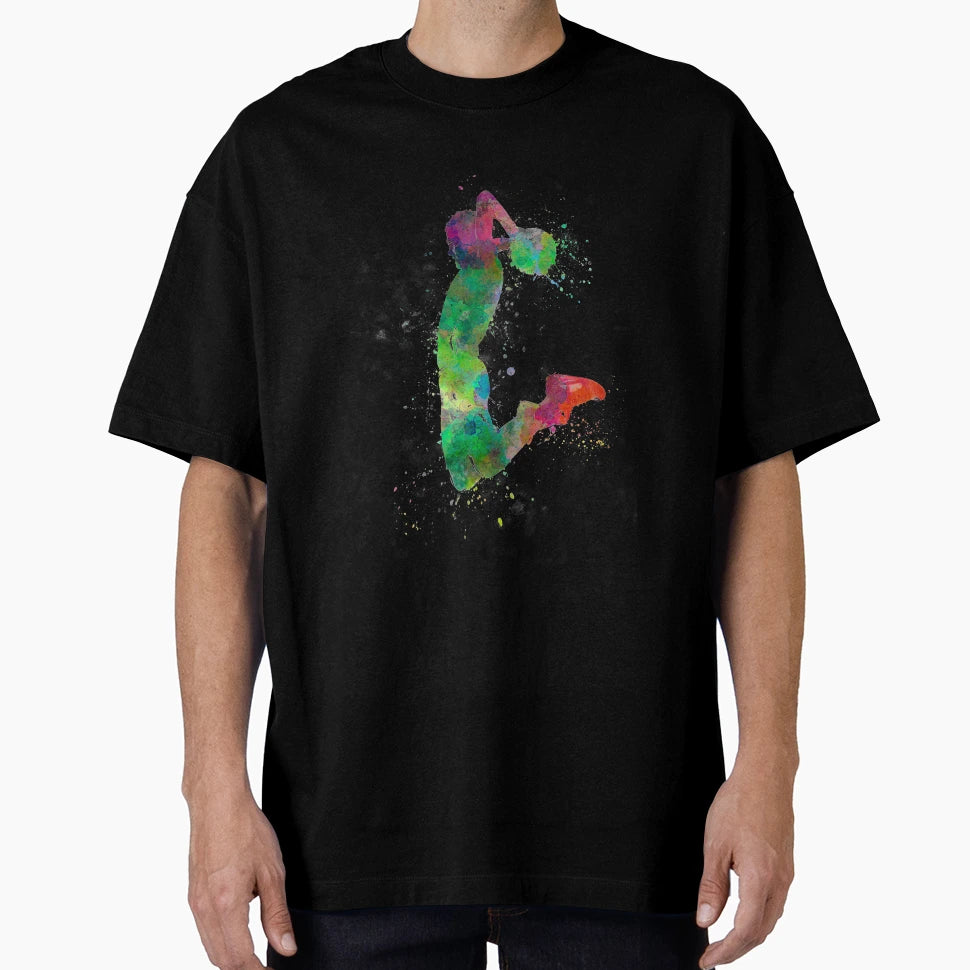 Young Basketball Player Dunking T-Shirt - Minimalist Print for Adults - T-Shirt, Sweatshirt, Hoodie