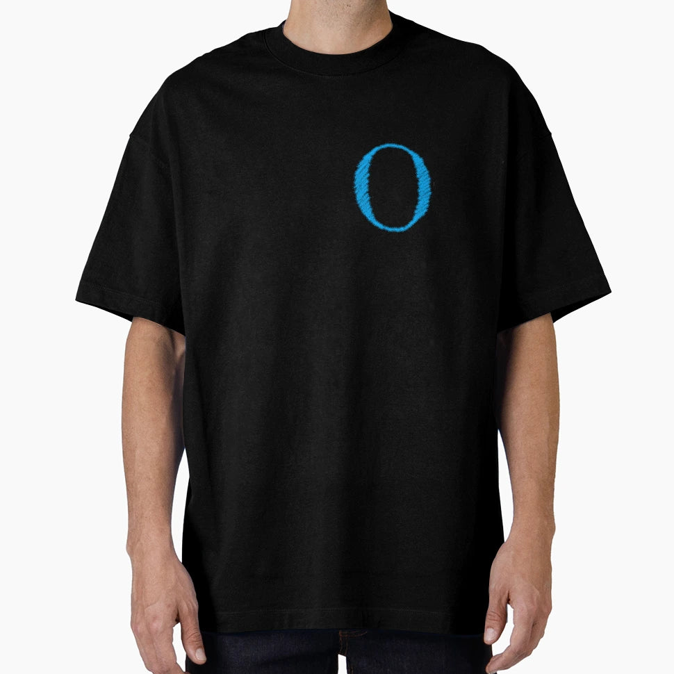 Blue O T-Shirt - Minimalist Print for Adults - T-Shirt, Sweatshirt, Hoodie