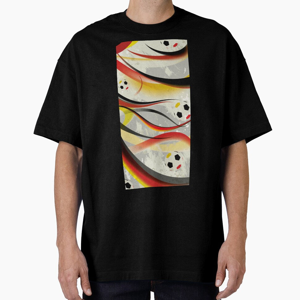 Germany in football fever by IrenaW - Adult & Kids T-Shirts, Sweatshirts & Hoodies apparel design preview 1