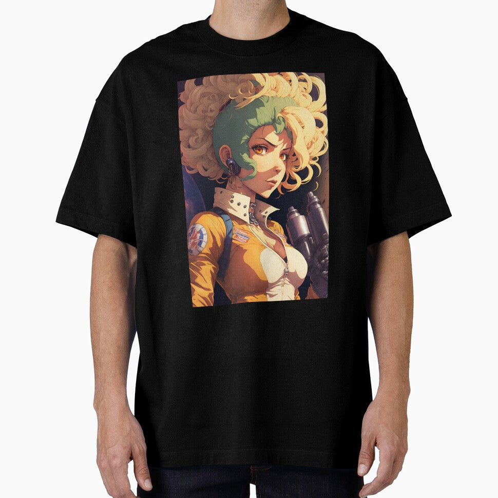 Anime Cute Girl Space Mechanic by Bubblebuk - Adult & Kids T-Shirts, Sweatshirts & Hoodies apparel design preview 1