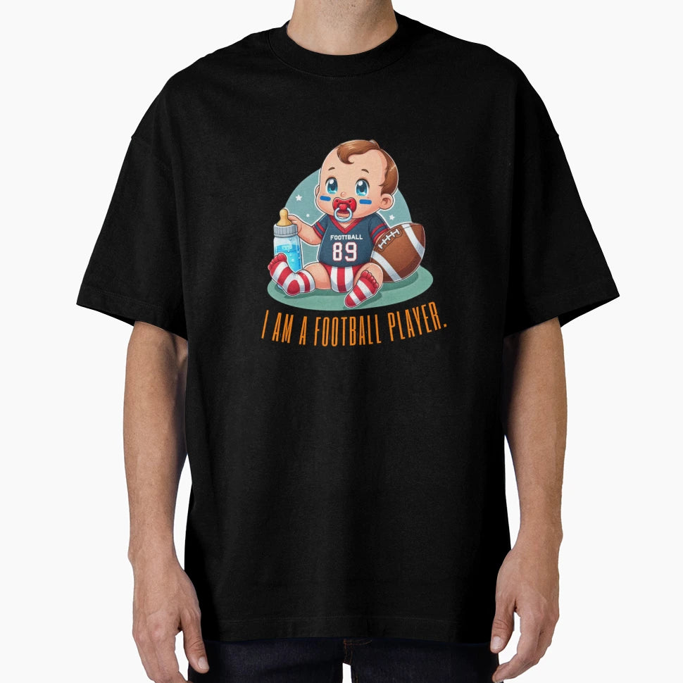American Football Cartoon T-Shirt - Streetwear Style for Adults - T-Shirt, Sweatshirt, Hoodie