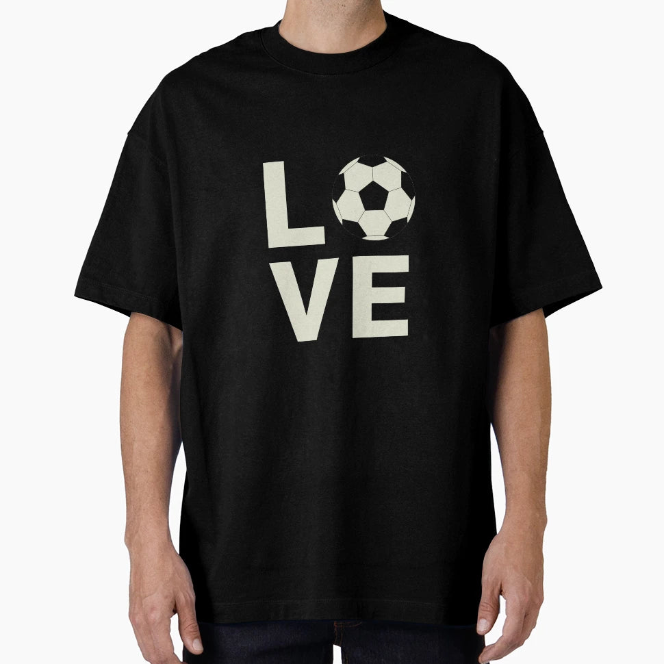 Love Soccer T-Shirt - Custom Art Print Men Women - T-Shirt, Sweatshirt, Hoodie